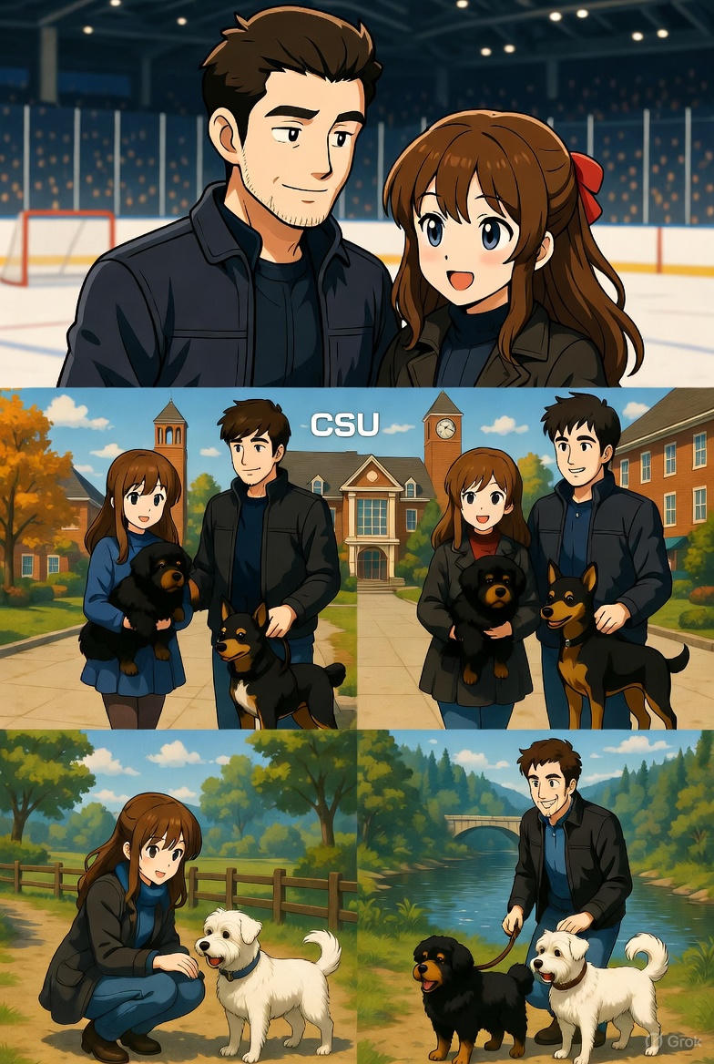 Anime father and daughter