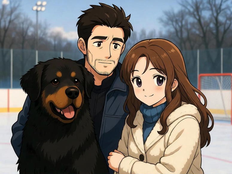 Collin and Courtney (anime style)